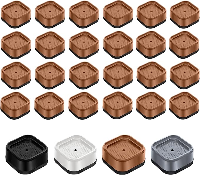 shouwuhho 24 Pack Furniture Risers Adjustable Bed Risers Heavy Duty Lifts by EnjoyLifeEnjoyHappiness