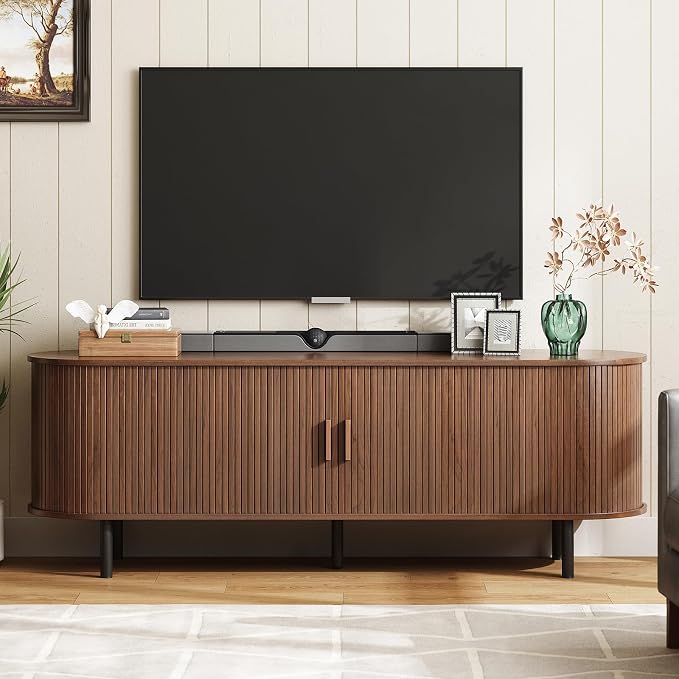 ONBRILL 63" TV Stand with Power Outlet by ONBRILL