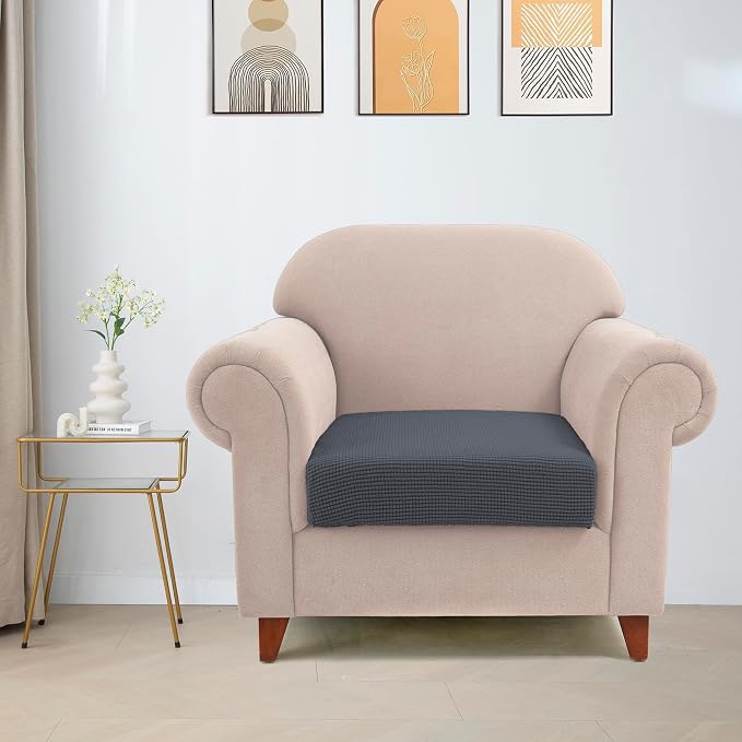 Water Repellent Single Seat Cushion Cover, Stretch Separete Backrest Cover - Image 2