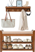 PETKABOO Shoe Rack for Front Door Entrance, 28” Entryway Bench by PETKABOO
