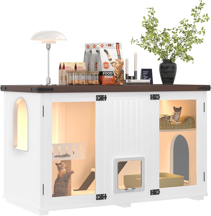 47.25" Large Cat Litter Box Enclosure by Unknown