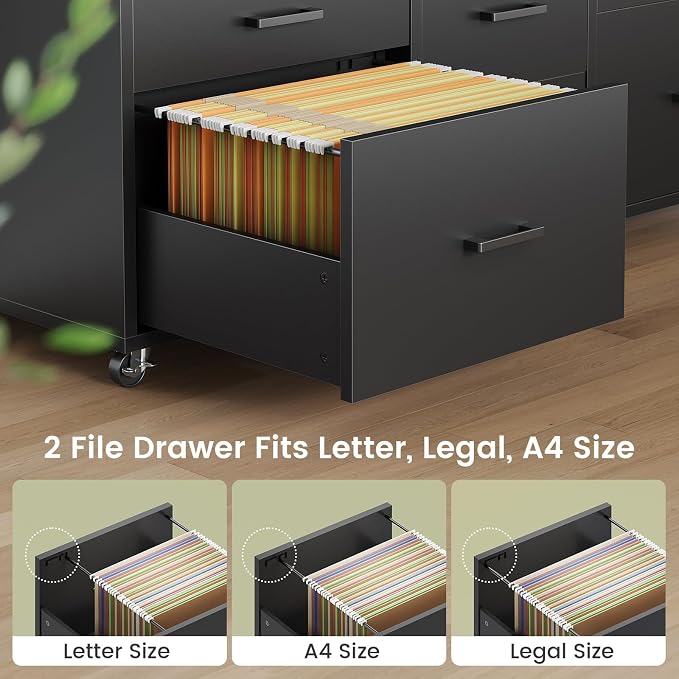 SEDETA 6 Drawer File Cabinet - Image 3