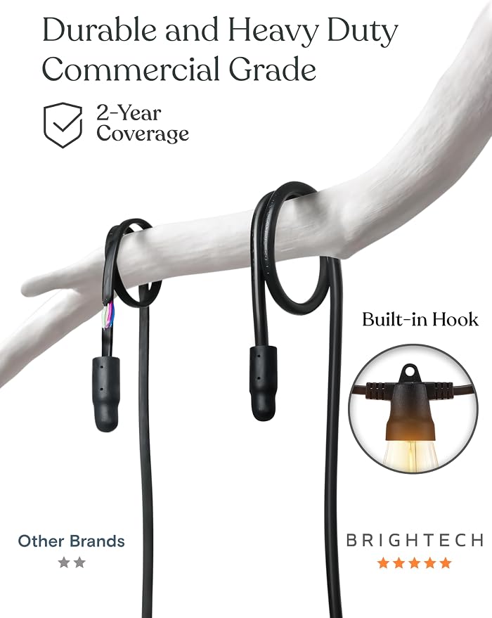 Brightech 48 FT Ambience Pro Outdoor Solar String Lights - Image 4