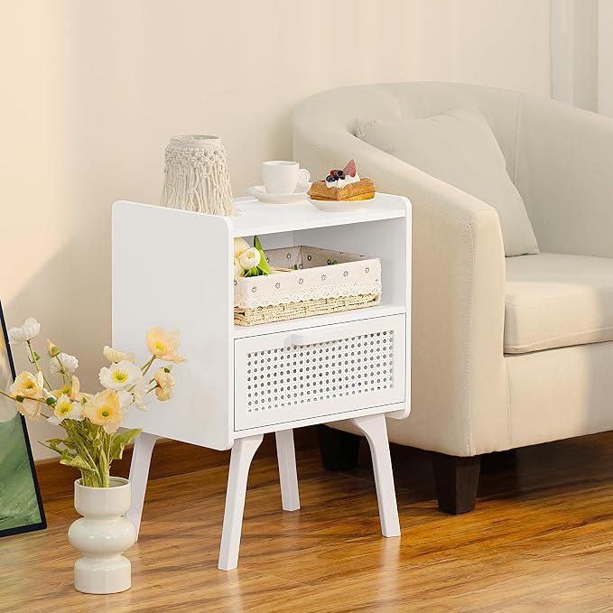 Lerliuo Rattan Nightstands set of 2 - Image 8