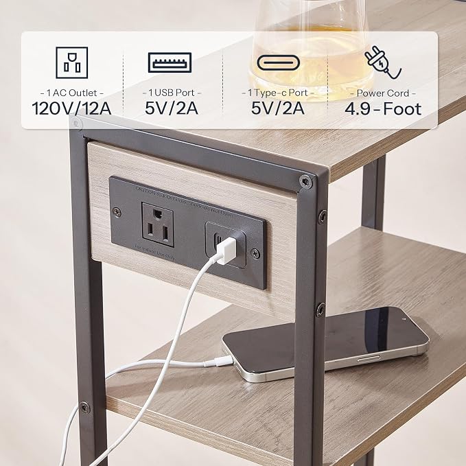 HOOBRO 15.7" Narrow Console Table - Image 6