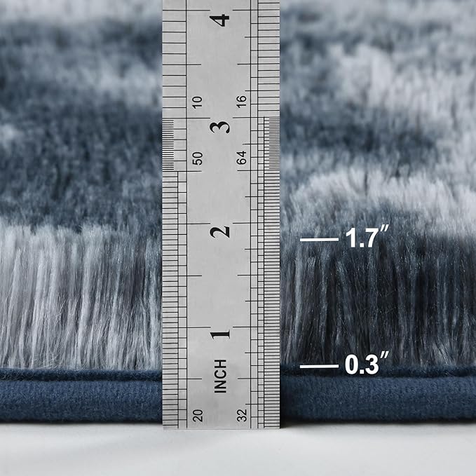 Deerhoo Large Shag Area Rugs 9 x 12, Tie-Dyed Plush Fuzzy Rugs - Image 2