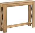 YATINEY Farmhouse Console Table, 39.4'' Small Narrow Entryway Table, Wood Couch by Yatiney