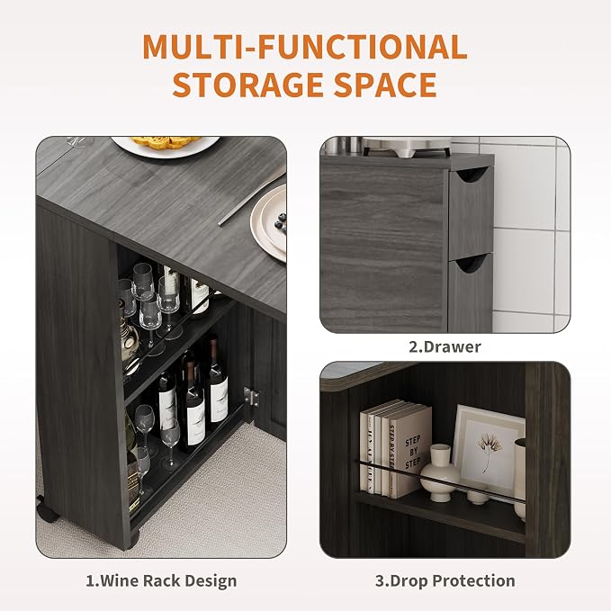 IDEALHOUSE Folding Dining Table - Image 3