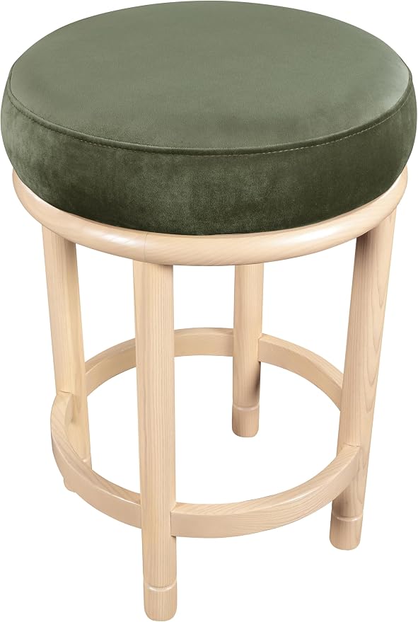 Meridian Furniture 976Green-C Monette Collection Art Deco Counter Stool - Image 6