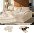Upgrade Boneless Couch with Storage, Extra Deep&High Seat Modular Sectional by Unknown