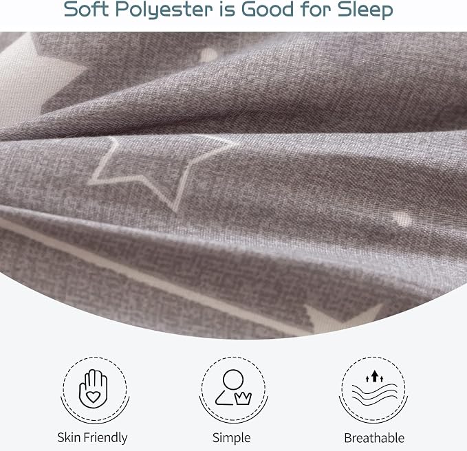 MAXYOYO Grey Constellation Futon Mattress, Japanese Floor Mattress Quilted - Image 7