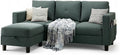 SUNLEI Convertible L-Shaped Sectional Couches by SUNLEI