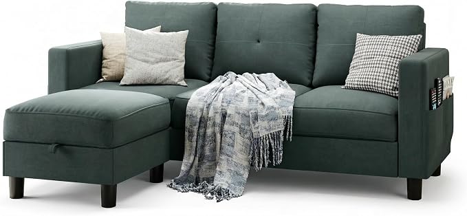 SUNLEI Convertible L-Shaped Sectional Couches by SUNLEI