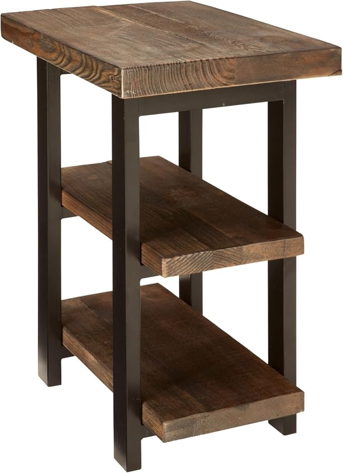 Alaterre Furniture Pomona Living Room 3-Tier Solid Wood End Table - Image 8