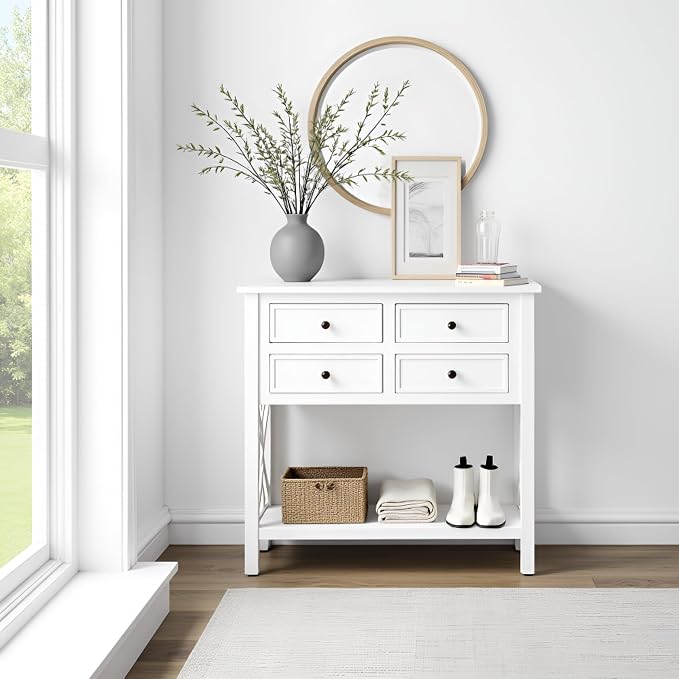 Alaterre Furniture Coventry 32" Wood Entryway Console Table - Image 6