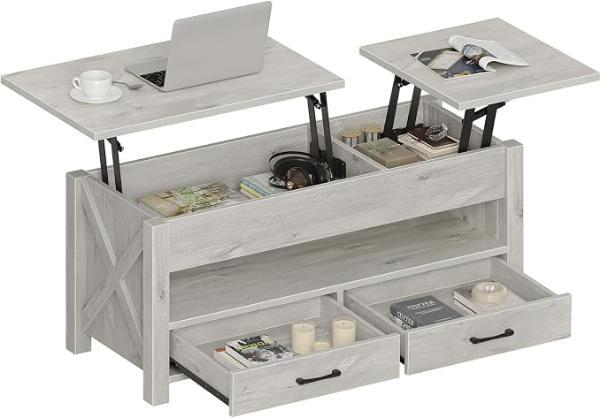 Seventable Coffee Table, 47.2" Lift Top Coffee Table by Seventable