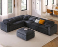 Oversized Modular Sectional Sofa Couch, Large 7 Seater Corner Sofa Modern U by VEPXXP