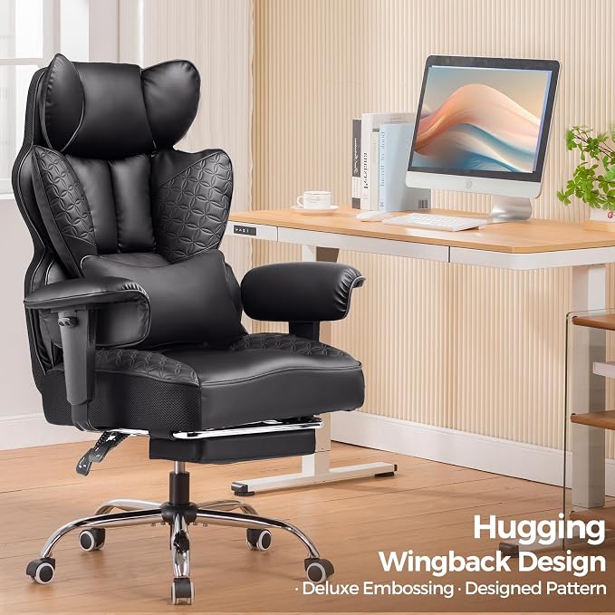 COMHOMA Big and Tall Office Chair Heavy Duty Wide Ergonomic Gaming Chair - Image 3