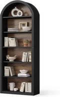 LITTLE TREE 6-Tier Bookcase, Large Freestanding Wooden Open Bookcase Bookshelf by LITTLETREE