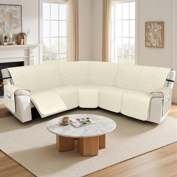 Arfntevss Recliner Sectional Couch Covers 1OO% Waterproof L Shape Sofa Cover - Image 7