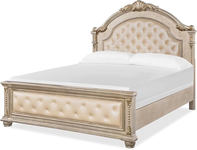 First of a Kind Evelyn Traditional 5 Piece Queen Bedroom Set - Image 2