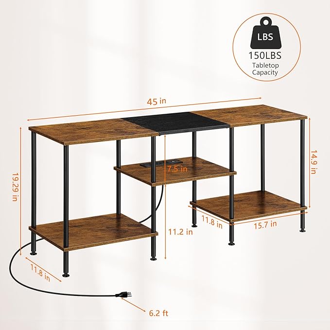 OYEAL Small TV Stand for Bedroom up to 50 inch Farmhouse TV Media Entertainment - Image 2