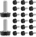 Hotop 1/4-20 UNC Thread Adjustable Furniture Levelers Screw in Galvanized Steel by HOTOP