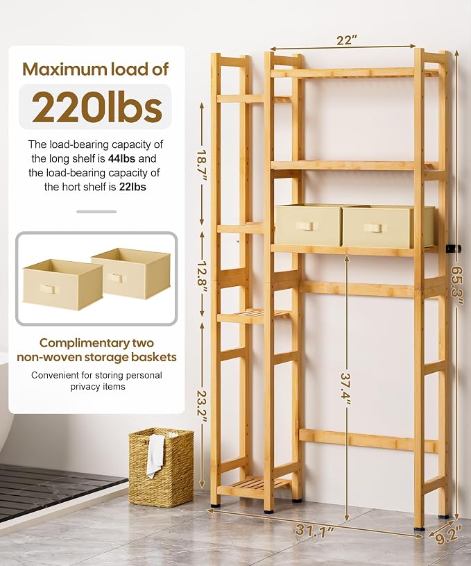 Homde Over The Toilet Storage - Image 2