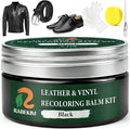 Black Leather Repair Kit, Leather Recoloring Balm – Restore & Repair Faded by Unknown