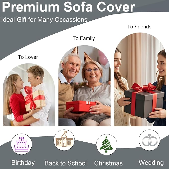 VClife Boho Sofa Covers for Dog, XXL Couch Protector for 3-4 Cushion Couch Sofa - Image 8