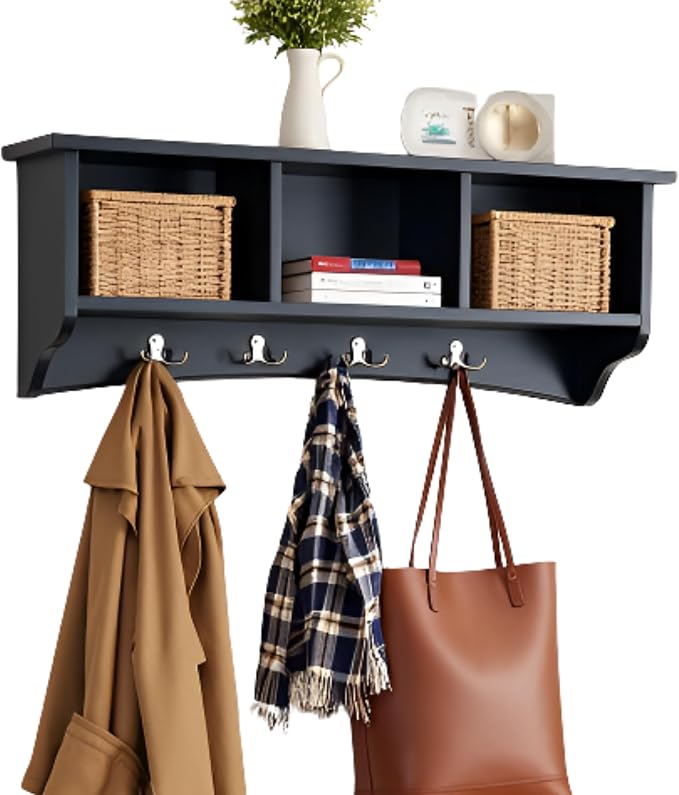 Shaker Cottage Wall-Mounted Coat Rack by AlaterreFurniture
