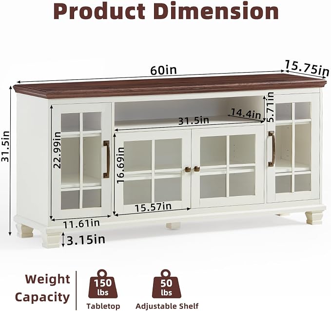 SAVOR LIFE Large Sideboard Buffet Cabinet - Image 2
