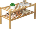 ROMGUAR CRAFT 2 Tier Bamboo Shoe Rack by ROMGUAR+CRAFT