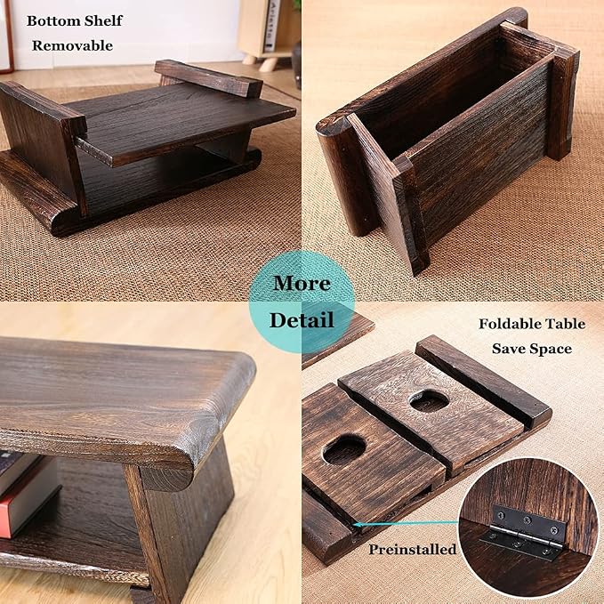Vintage Japanese Foldable Low Table - Image 8
