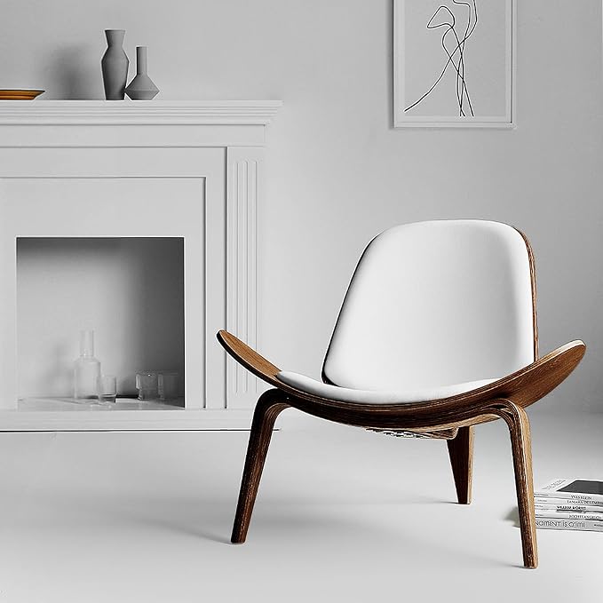 OAKHAM Comfy Shell Chair, Mid Century Modern Accent Chair by OAKHAM