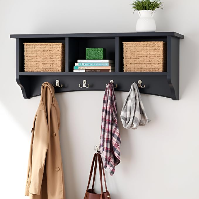 Shaker Cottage Wall-Mounted Coat Rack - Image 2