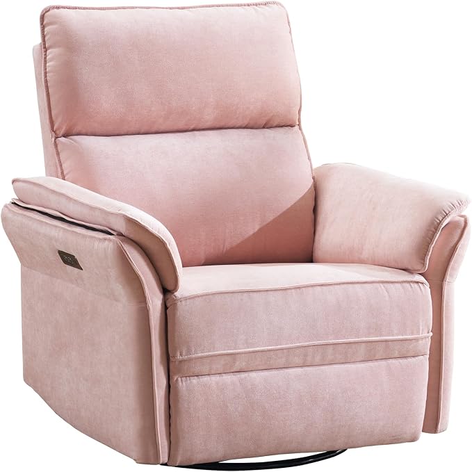 Power Swivel Rocker Recliner, Glider Recliner Nursery Chair - Image 9
