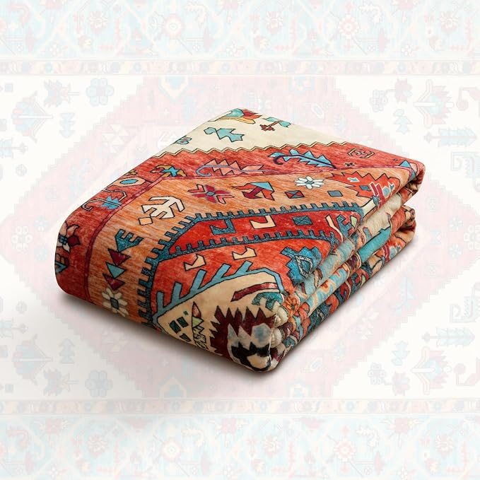 SERISSA Washable Rugs 6x9 Boho Area Rugs, Large Non-Slip Living Room Rug - Image 7
