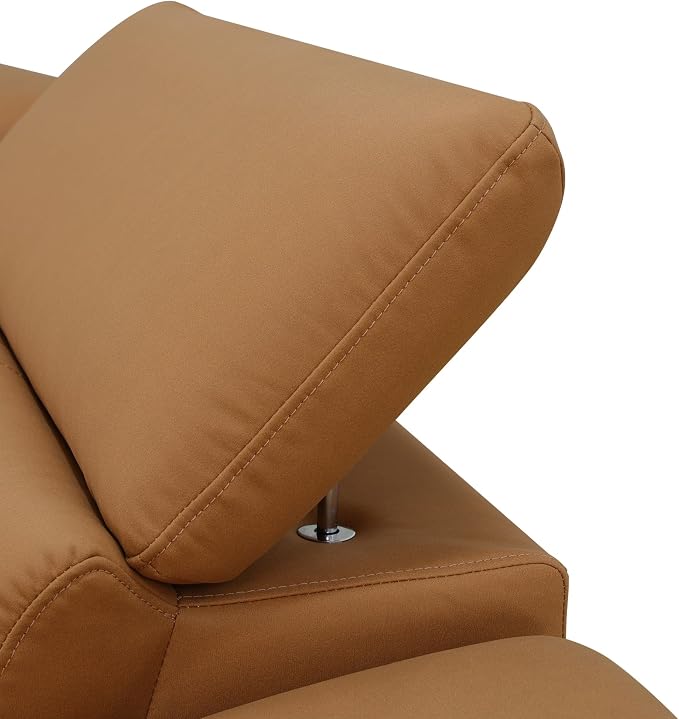 Power Recliner Sectional Sofa, L-Shaped Living Room Furniture Set, Leather - Image 9