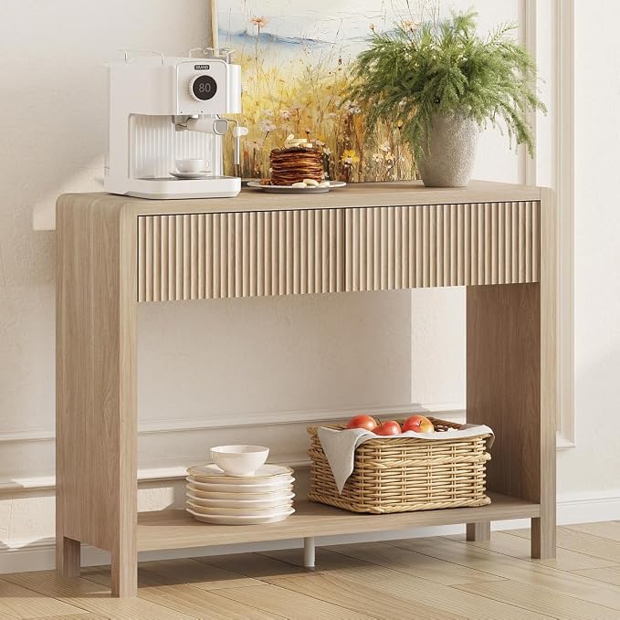 FATORRI Console Sofa Table, Wooden Entryway Table - Image 7