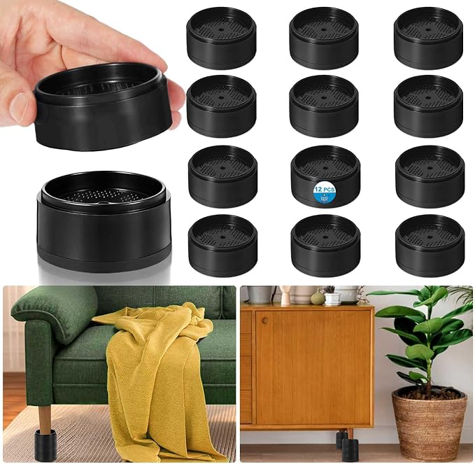 Bed Risers 1 inch, 2 inch, 3 inch, 4 inch Heavy Duty, Adjustable Furniture Riser - Image 7
