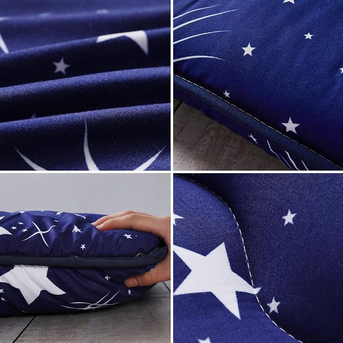 MAXYOYO Navy Starry Sky Japanese Floor Futon Mattress, Tatami Mat Portable - Image 7