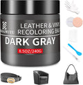 Leather Recoloring Balm, 8.5oz Leather Color Restorer, Dark Gray Leather Repair by SHADAIWUYU