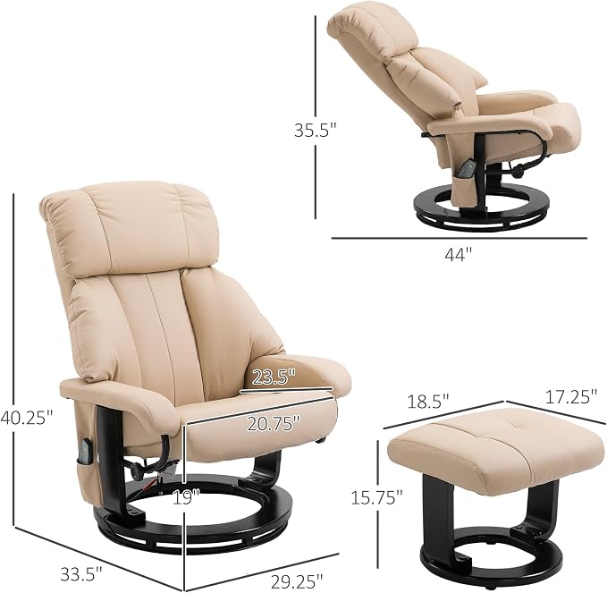 HOMCOM Massage Recliner Chair - Image 3