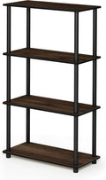 Furinno Turn-N-Tube 4-Tier Multipurpose Shelf Display Rack, Round Tubes by Furinno-FitsYourSpaceFitsYourBudget