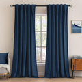MIULEE Navy Blue Velvet Curtains 96 inches by MIULEE