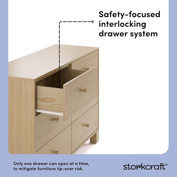 Storkcraft California 6 Drawer Double Dresser – GREENGUARD Gold Certified - Image 7