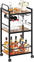 Bar Cart for The Home, 3 Tier Kitchen Carts by VANTIMO