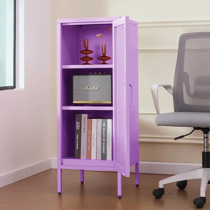 Slim Metal Storage Cabinet - Image 5