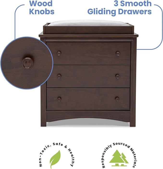Delta Children Perry 3 Drawer Dresser - Image 6